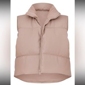 Truffle Faux Leather Vest